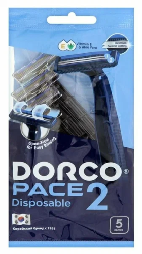 DORCO cтанок д/бритья pace 2 муж.одноразовый 5шт